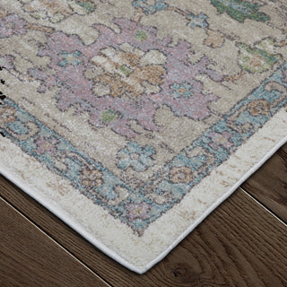 The Rug Corner Feizy Dartmouth Transitional Floral & Botanical - Ivory/Brown/Blue  