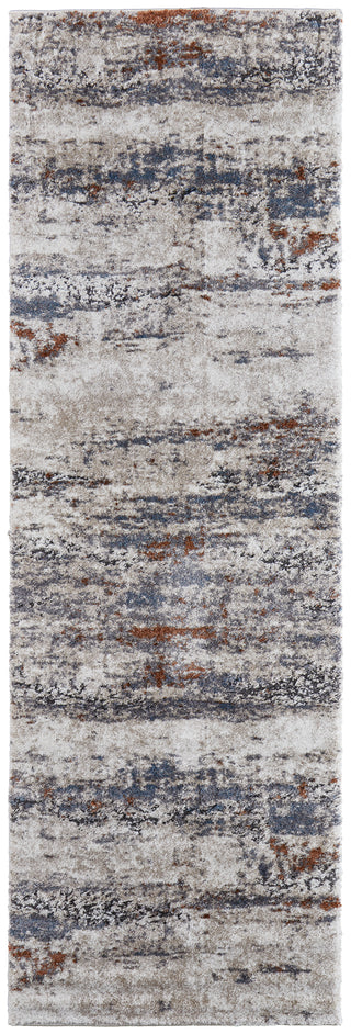 The Rug Corner Feizy Gilmore Modern Abstract - Ivory/Blue/Gray  
