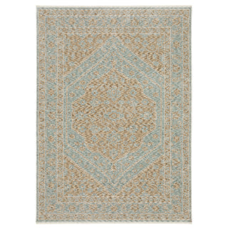 Echo Beige/Blue Area Rug ECH03