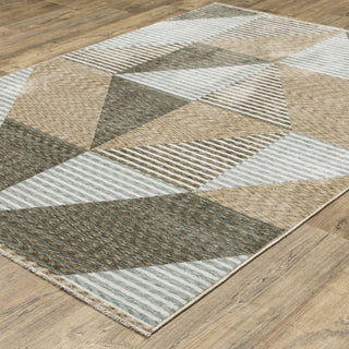 The Rug Corner Oriental Weavers Echo Beige/Grey Area Rug ECH04 Casual 