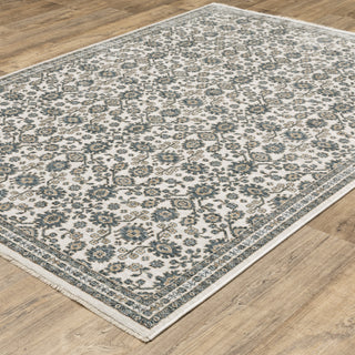 Echo Ivory/Blue Area Rug ECH06