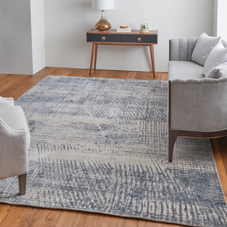 The Rug Corner Feizy Eastfield Modern Abstract - Blue/Ivory/Gray  Eastfield Modern Abstract - Blue/Ivory/Gray