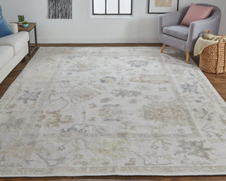Wendover Transitional Floral & Botanical - Tan/Ivory/Orange