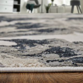 The Rug Corner Feizy Micah Modern Abstract - Ivory/Black/Taupe  