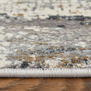 The Rug Corner Feizy Cadiz Modern Abstract - Ivory/Gray/Gold  