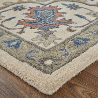 The Rug Corner Feizy Rylan Transitional Oriental - Taupe/Ivory/Blue  