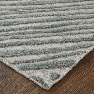 Elias Modern Abstract - Green/Ivory/Tan