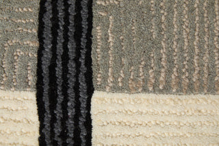 Maguire Transitional Abstract - Taupe/Black