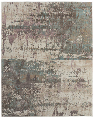 Eden Modern Abstract - Ivory/Blue/Purple