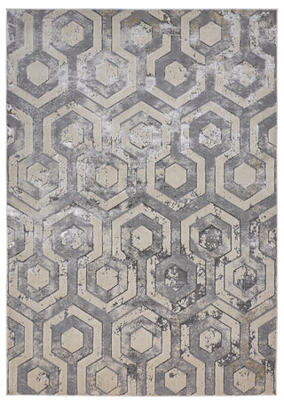 Micah Modern Distressed - Gray/Taupe/Silver