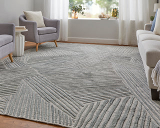 Elias Modern Abstract - Green/Ivory/Tan