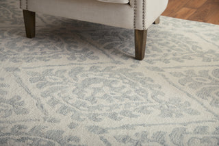 Belfort Traditional Floral & Botanical - Ivory/Gray