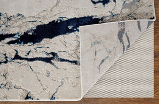 The Rug Corner Feizy Indio Modern Abstract - Ivory/Blue/Black  Indio Modern Abstract - Ivory/Blue/Black