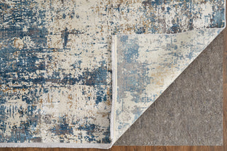 The Rug Corner Feizy Cadiz Modern Abstract - Ivory/Tan/Blue  