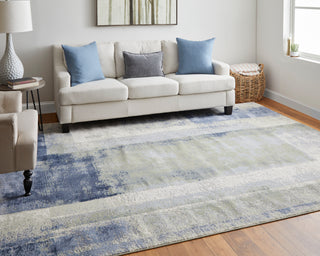 Clio Modern Abstract - Blue/Green/Ivory