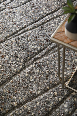 The Rug Corner Feizy Dering Modern Polka Dots - Gray/Tan/Taupe  