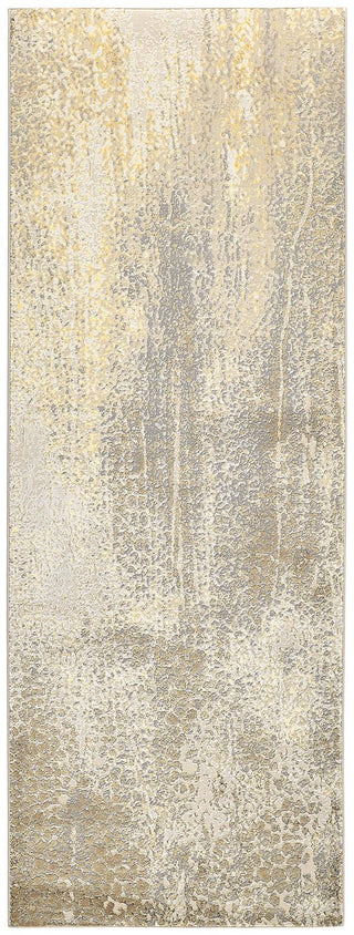 The Rug Corner Feizy Aura Modern Abstract - Ivory/Gray/Gold  