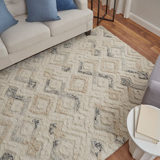 Anica Transitional Moroccan - Ivory/Gray/Black