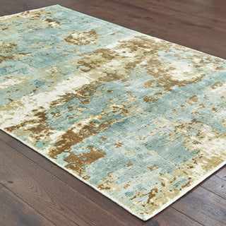 Formations Blue/Brown Area Rug 70001