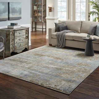 Formations Blue/Brown Area Rug 70001
