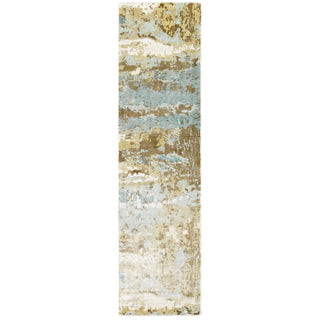 Formations Blue/Brown Area Rug 70001