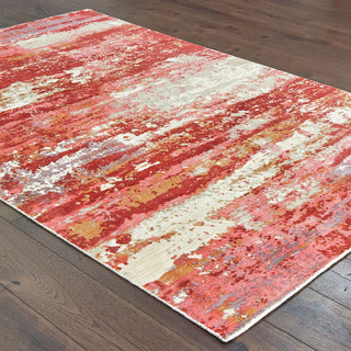 The Rug Corner Oriental Weavers Formations Pink/Red Area Rug 70004 Casual 