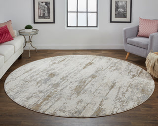 The Rug Corner Feizy Parker Transitional Abstract - Ivory/Brown  