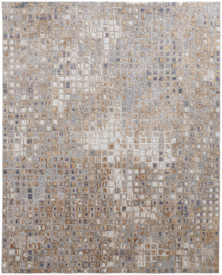 Laina Transitional Geometric - Tan/Ivory/Blue