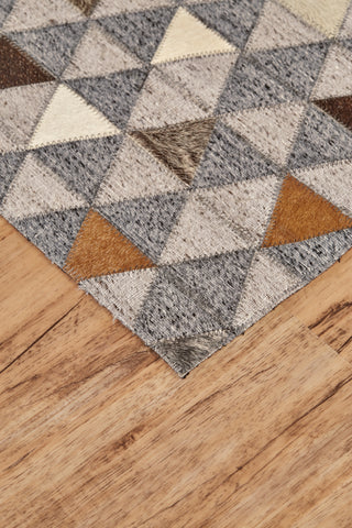 Fannin Transitional Geometric - Gray/Ivory/Brown