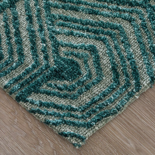 The Rug Corner Feizy Colton Modern Geometric - Blue  