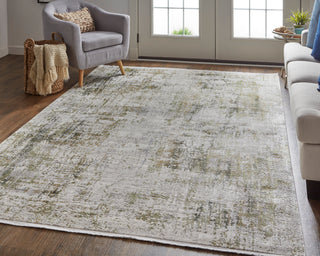 Cadiz Modern Abstract - Green/Gray/Ivory