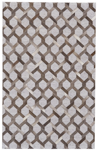 The Rug Corner Feizy Fannin Transitional Geometric - Gray/Taupe/Silver  Fannin Transitional Geometric - Gray/Taupe/Silver