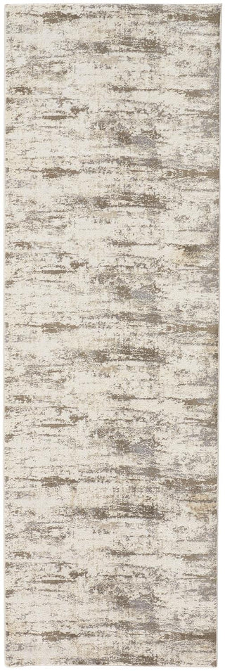 The Rug Corner Feizy Parker Transitional Abstract - Ivory/Brown  