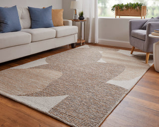 Pollock Modern Watercolor - Brown/Tan/Ivory