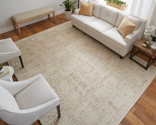 Truxel Modern Polka Dots - Tan/Brown