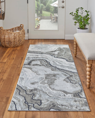 The Rug Corner Feizy Gaspar Modern Abstract - Taupe/Gray/Blue  Gaspar Modern Abstract - Taupe/Gray/Blue