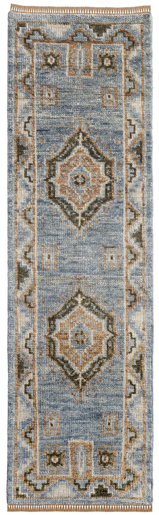 The Rug Corner Feizy Fillmore Traditional Medallion - Blue/Green  Fillmore Traditional Medallion - Blue/Green