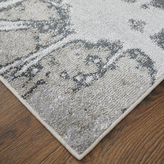 Astra Transitional Abstract - Gray/Silver/Ivory