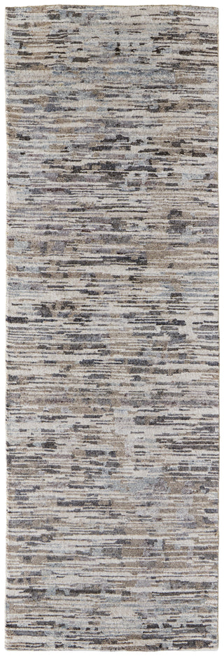 The Rug Corner Feizy Conroe Modern Abstract - Gray/Blue/Silver  