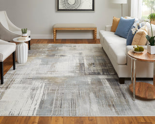 The Rug Corner Feizy Clio Modern Abstract - Ivory/Gray/Brown  