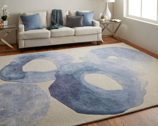 The Rug Corner Feizy Anya Transitional Abstract - Blue/Ivory  Anya Transitional Abstract - Blue/Ivory