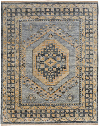 The Rug Corner Feizy Fillmore Transitional Medallion - Blue/Gray  