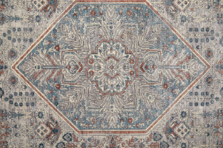 The Rug Corner Feizy Marquette Transitional Medallion - Blue/Ivory  