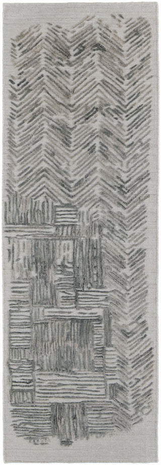 Elias Modern Abstract - Green/Blue/Ivory