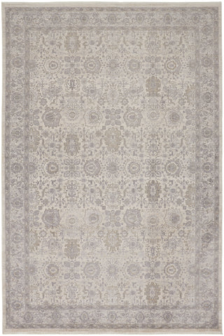Marquette Transitional Oriental - Gray/Silver/Ivory