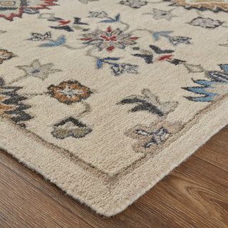 The Rug Corner Feizy Rylan Transitional Floral & Botanical - Ivory/Blue/Tan  