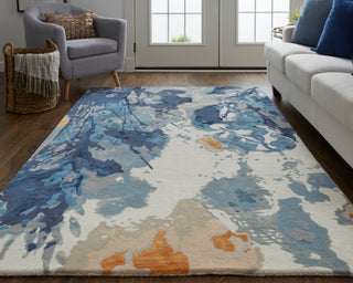 lifestyle The Rug Corner Feizy Dafney Transitional Floral & Botanical - Blue  Dafney Transitional Floral & Botanical - Blue