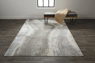 lifestyle The Rug Corner Feizy Azure Modern Abstract - Gray/Ivory/Blue  Azure Modern Abstract - Gray/Ivory/Blue