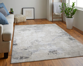 The Rug Corner Feizy Prasad Modern Watercolor - Ivory/Gray  