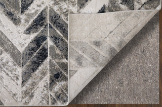 Micah Modern Chevron - Black/Gray/Silver
